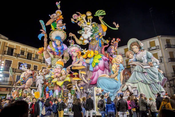 statues to amaze at Valencia Fallas near Casa de Olivos