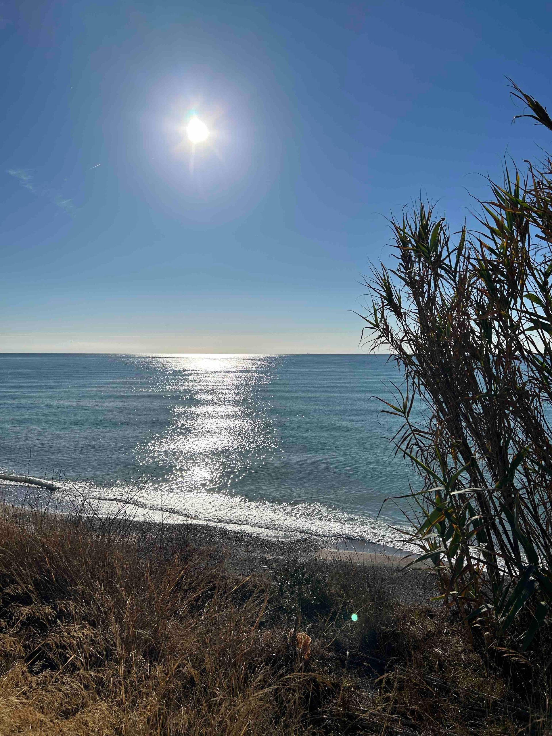 Craggy coast line of Benicarlo Costa Del Azahar near Casa de Olivos
