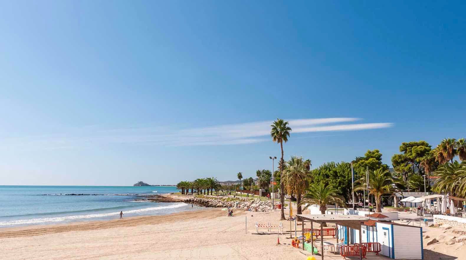 Benicarlo beach Costa Del Azahar near Casa de Olivos
