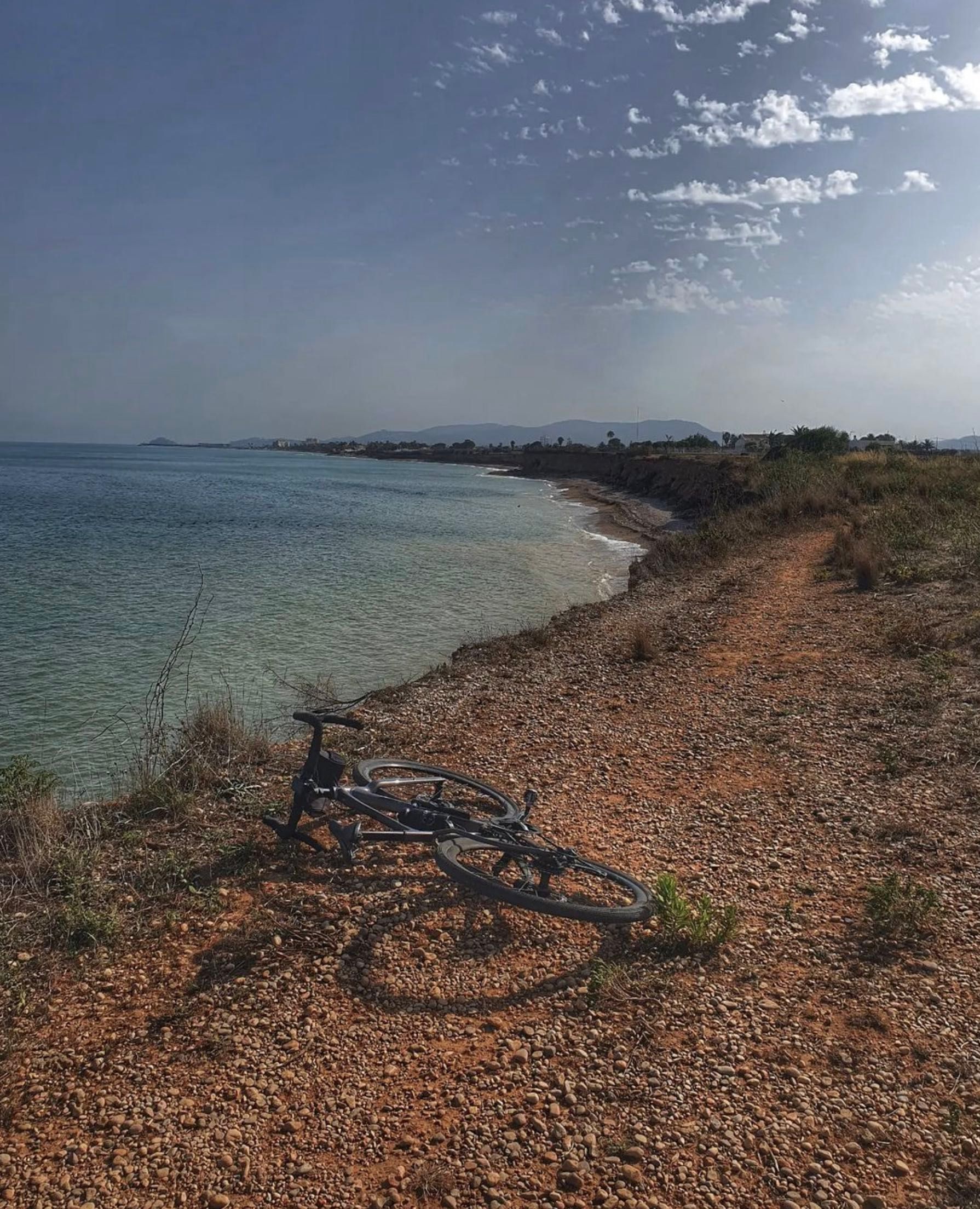 Beautiful cycle route around natural park Serra d'Irta near Casa de Olivos