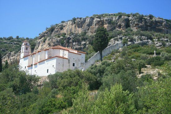 Magnificent Ulldecona Ermita perched on the edge of the mountain