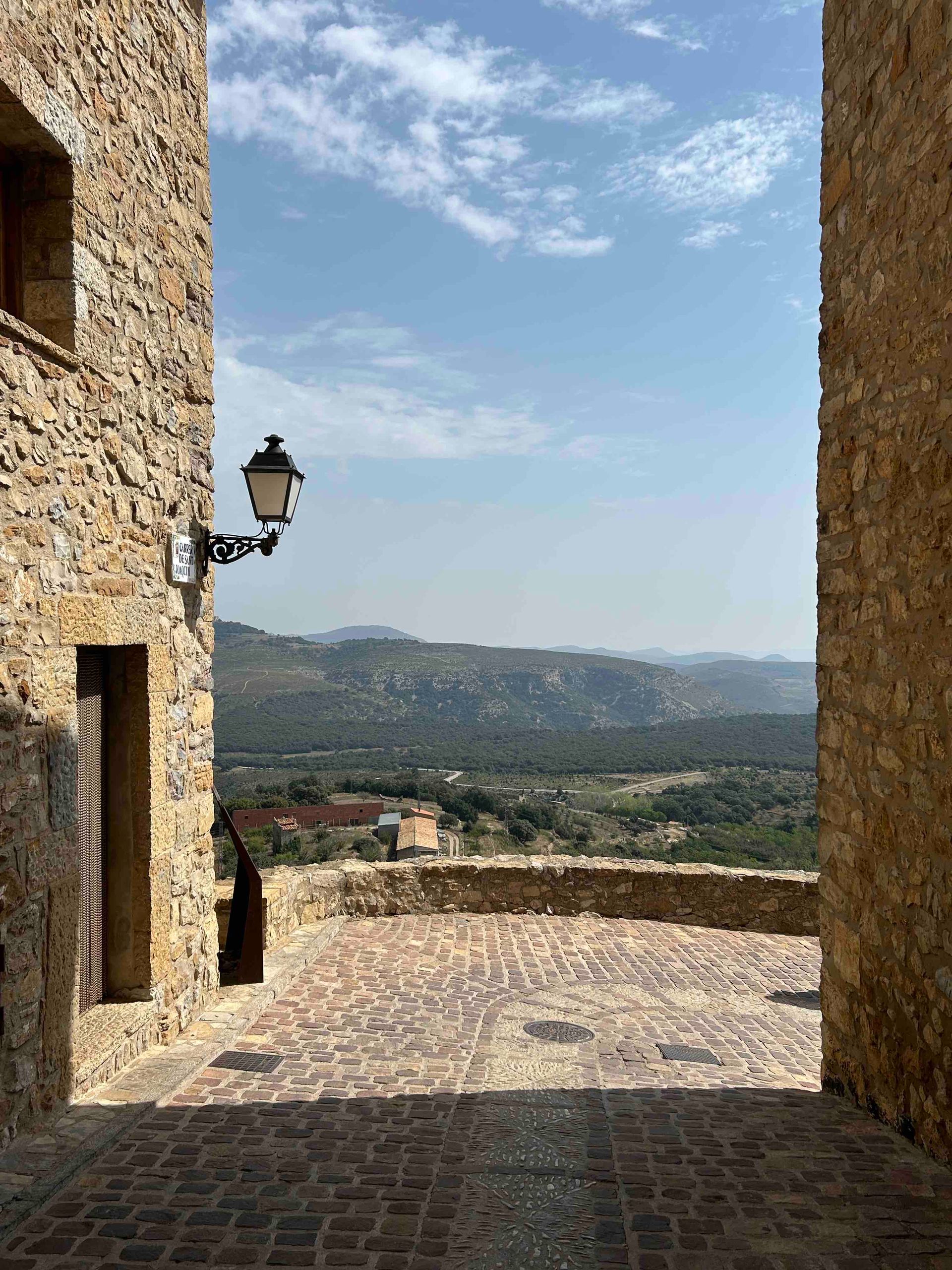 Stunning landscape view from the streets of Culla near Casa de Olivos