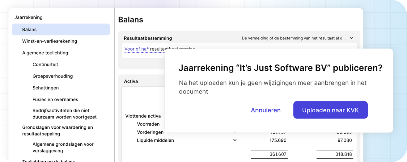 A confirmation dialog about publishing a 