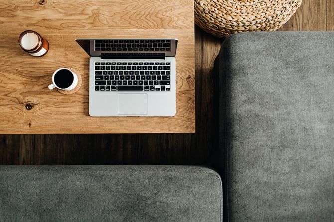 Photo of a modern desk