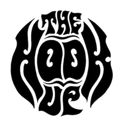 A black and white logo for a band called the goats.