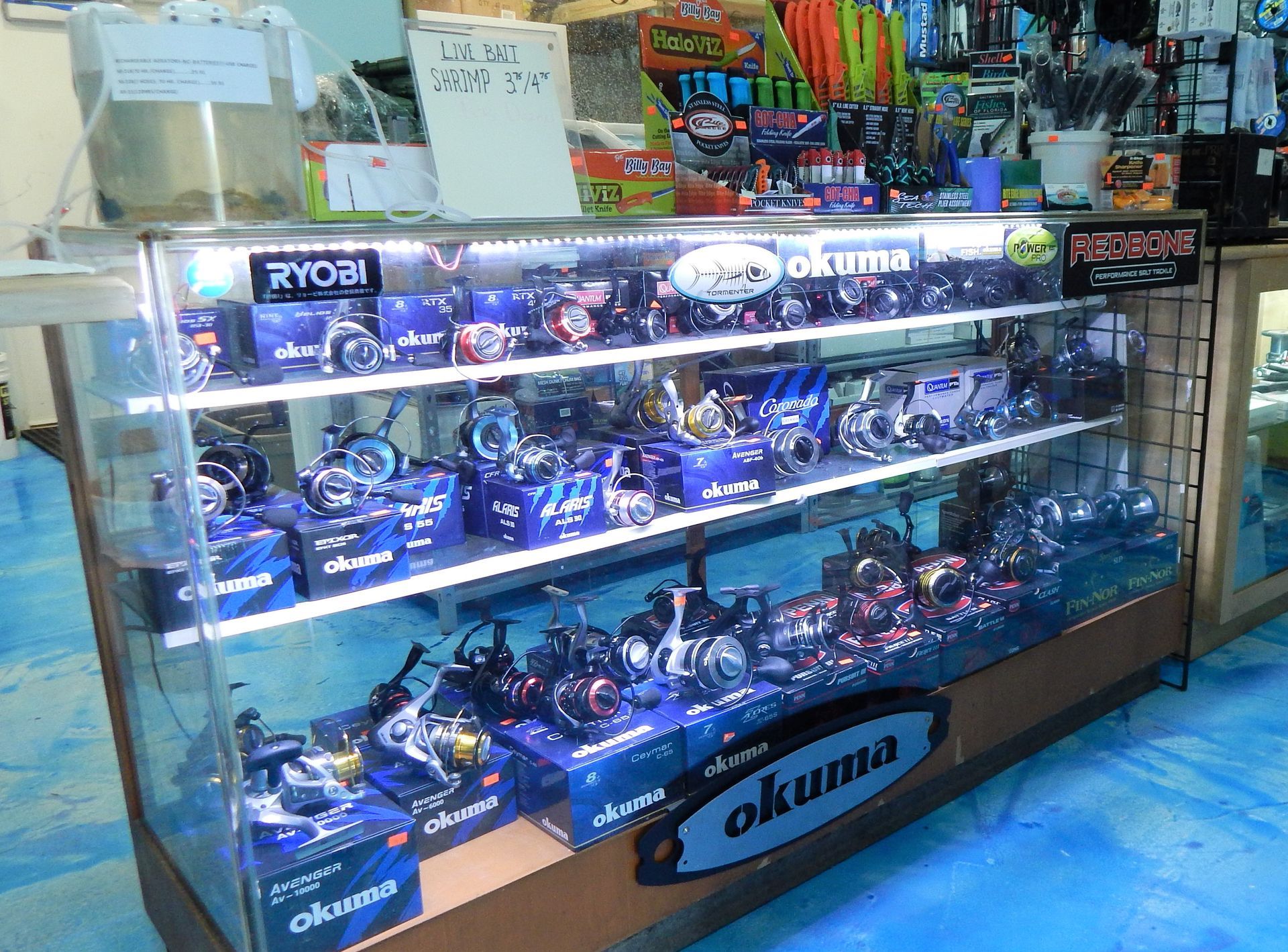 fishing-reels-knives-nokomis-beach-bait-shop