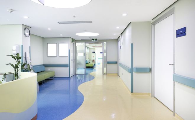 Hospital Corridor — Oklahoma City, Ok — AquaClean