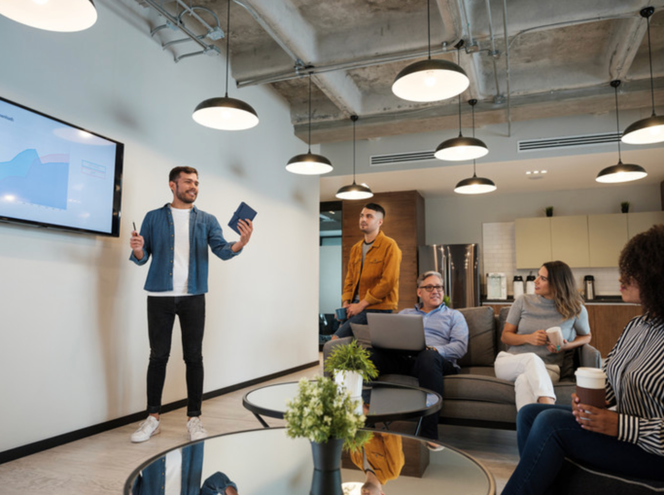 the atype team in a meeting