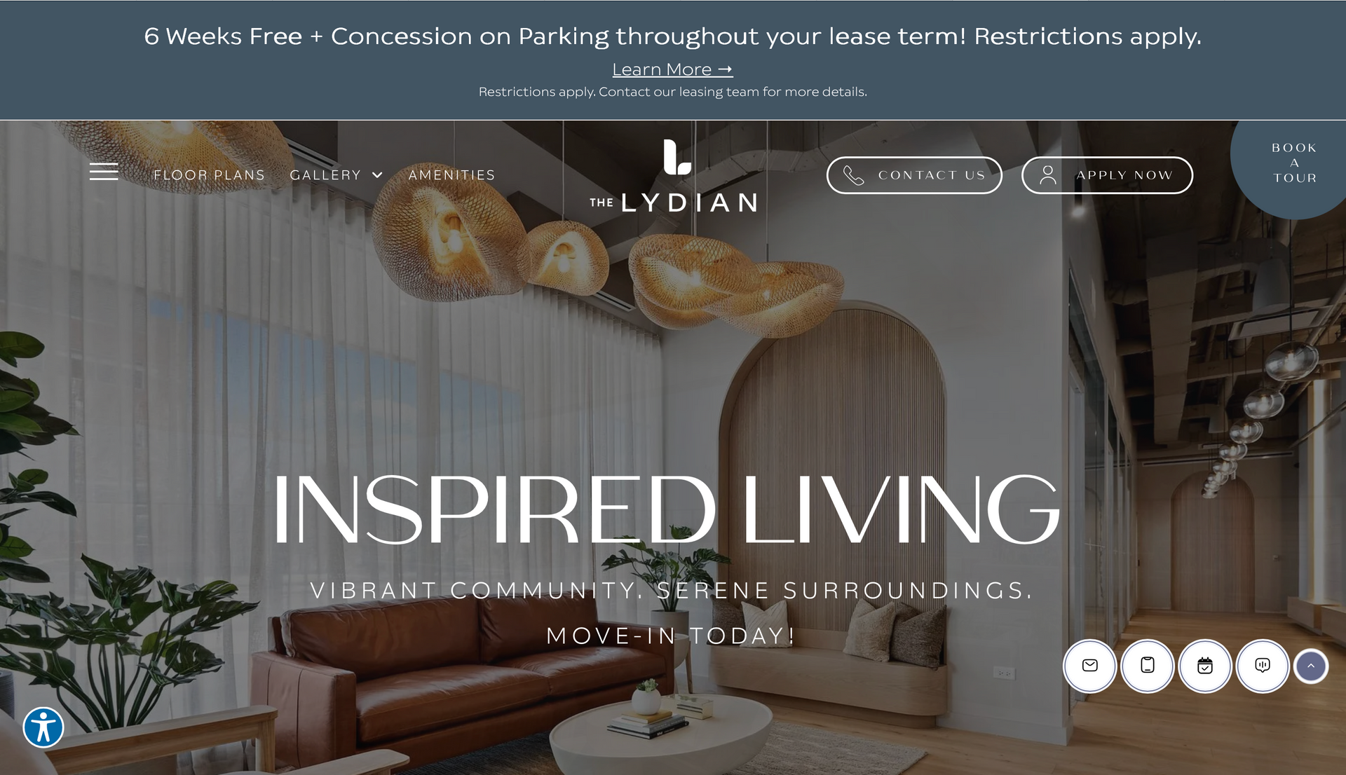 modern website made with atype 