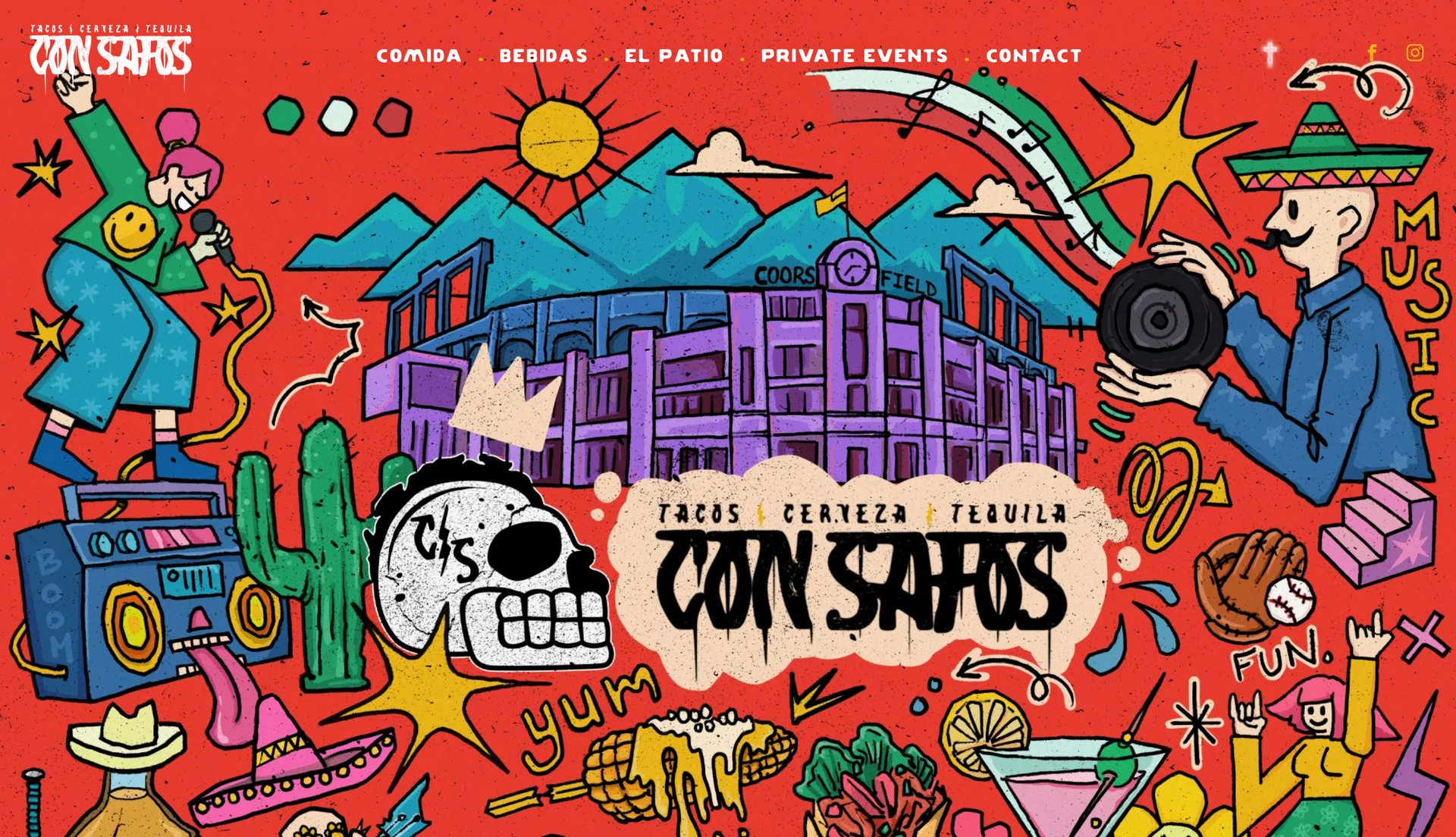colorful website made with atype 