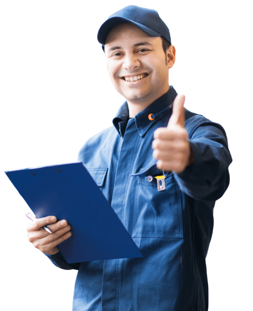 a mechanic giving a thumbs up