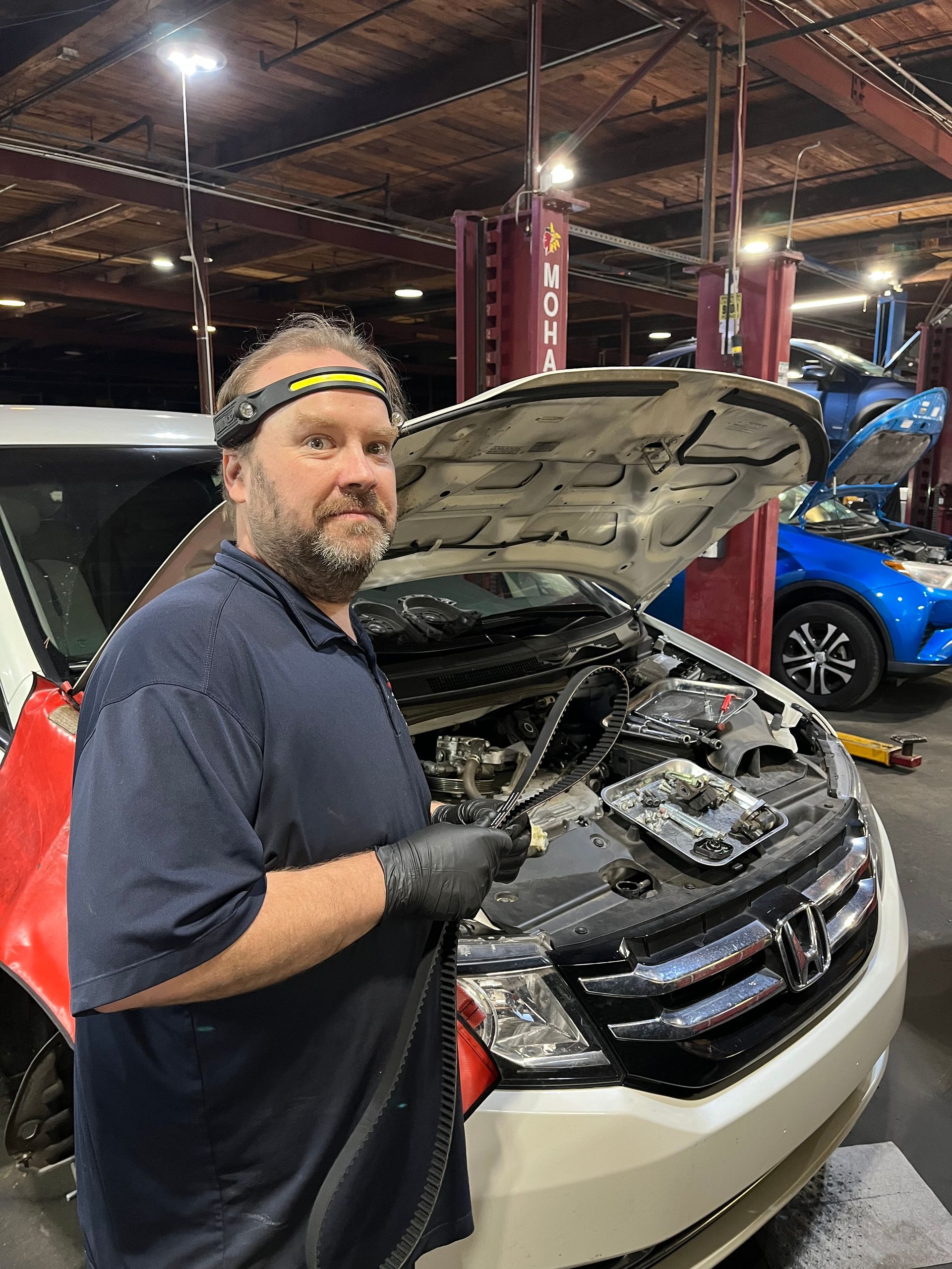 Honda Odyssey timing belt being serviced by Robbie at TLS Motorworks in Atlanta 