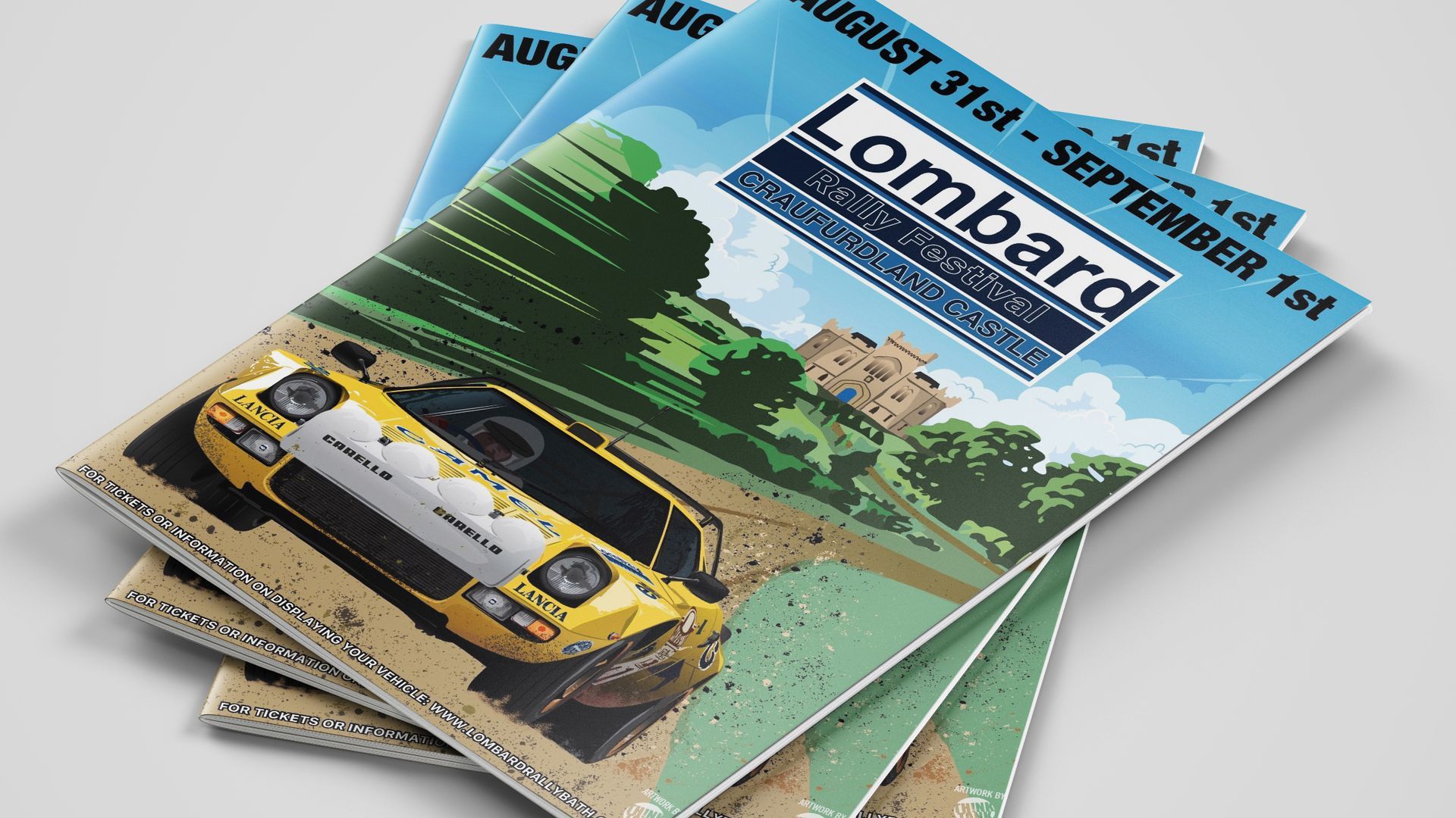 Lombard Rally programme showing the cover for the 2024 Kilmarnock event.  