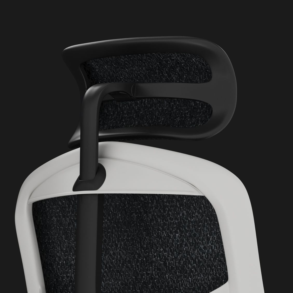 Supportive & ergonomic headrest on the white Enjoy Ultra