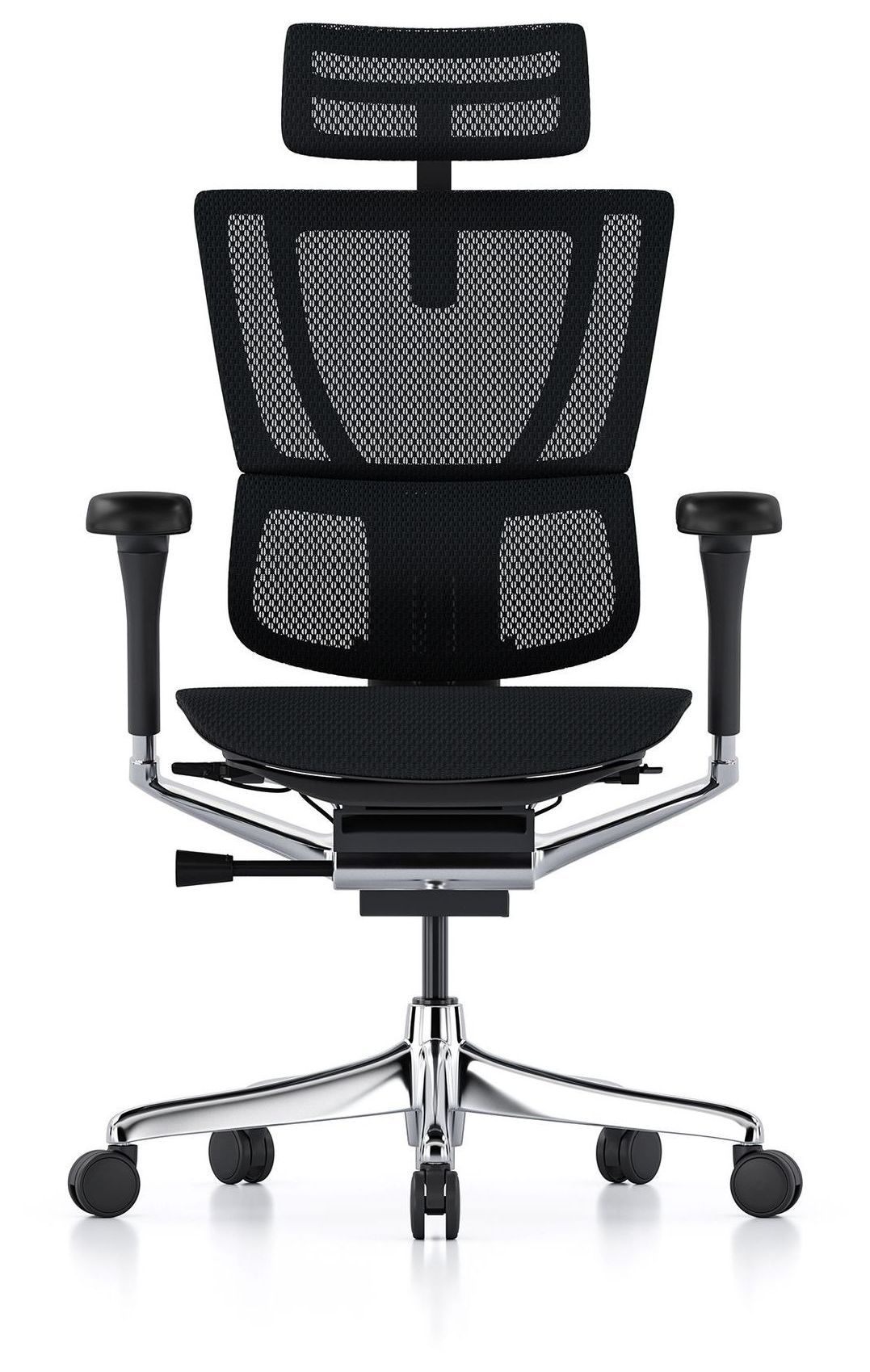 Mirus Elite G2 in grey with a black frame, featuring the optional headrest.