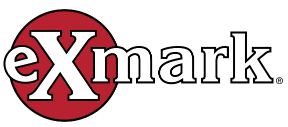 Logo for Exmark, featuring 