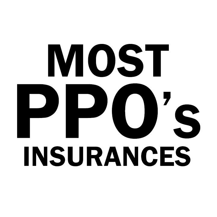 The logo for most ppo 's insurances is black and white.