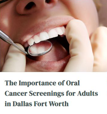 A woman is getting her teeth examined by a dentist