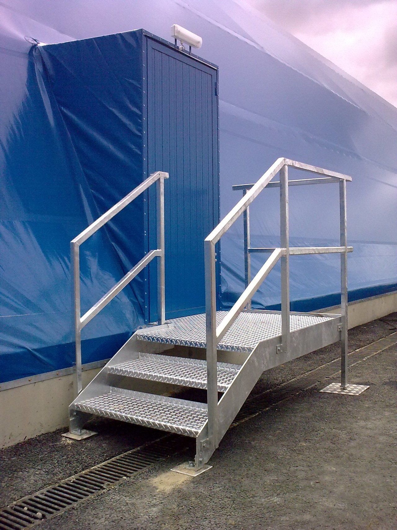 Access stairs at Oxford Airport
