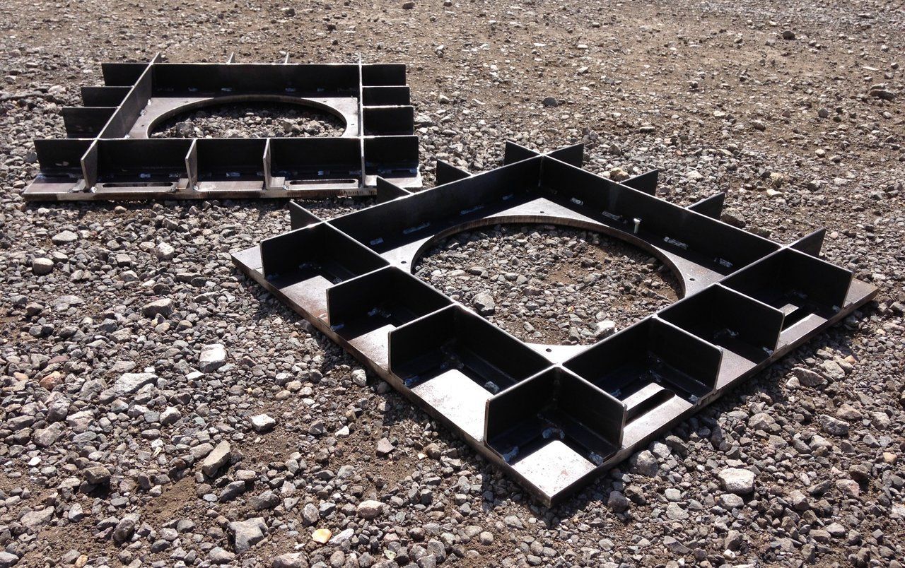 Hold down plates, for an oxford university engineering department project