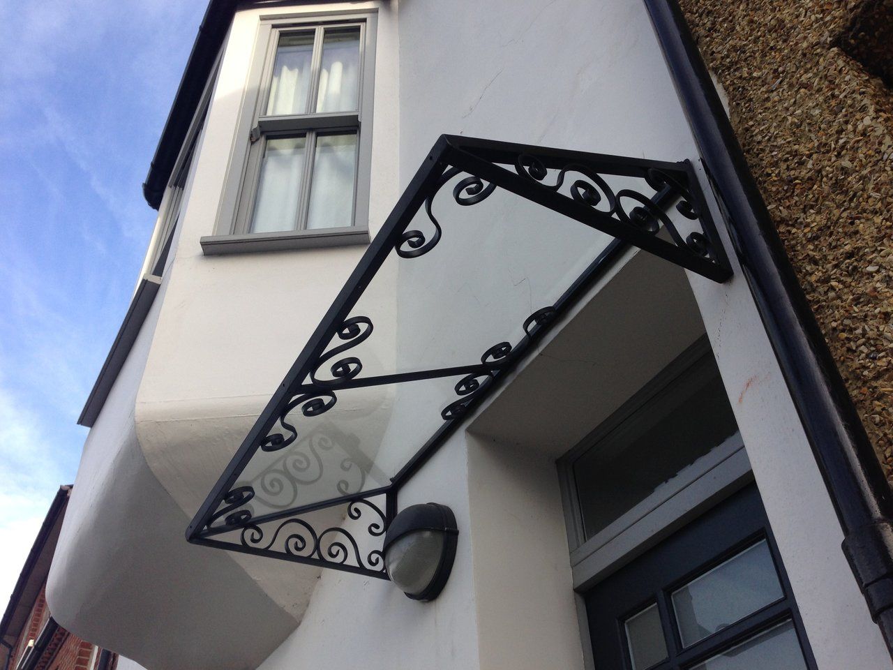 glass and steel cover