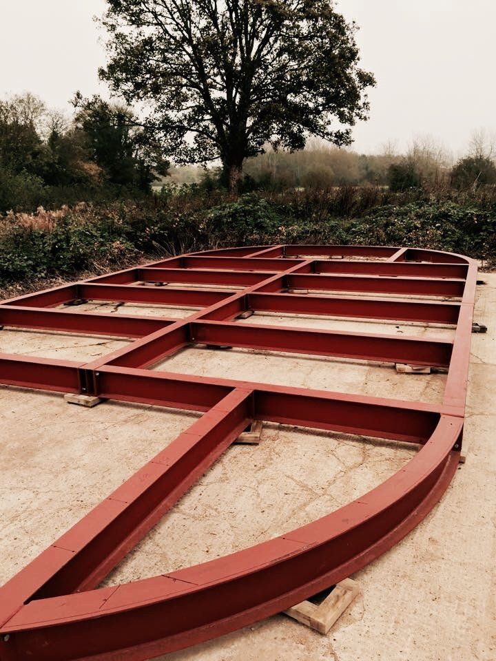 Foundations of an exhibition stand