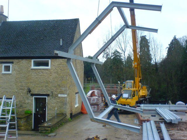 Steel mansards for an extension to hotel