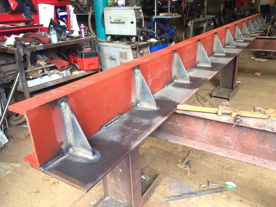 Heavy duty support steelwork