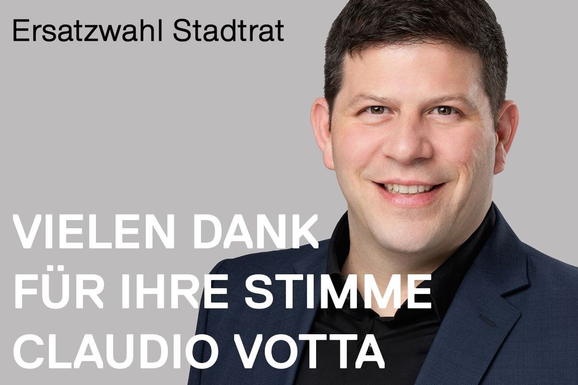 Claudio Votta in den Stadtrat Weinfelden - Vorderseite Wahlflyer
