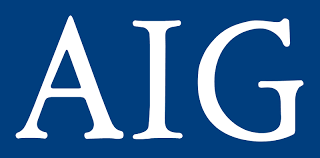 AIG logo on a blue background.