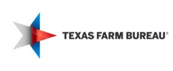 Texas Farm Bureau logo: a star with red, white, and blue points, and the words