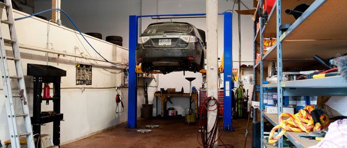 Engine repairs being performed in Whistler