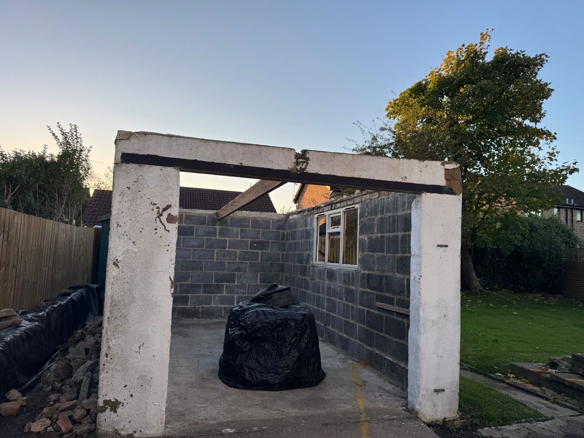 Asbestos Garage roof removal Lincolnshire