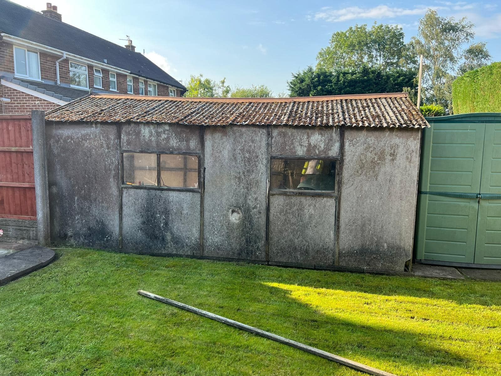 Asbestos Garage Removal - Before