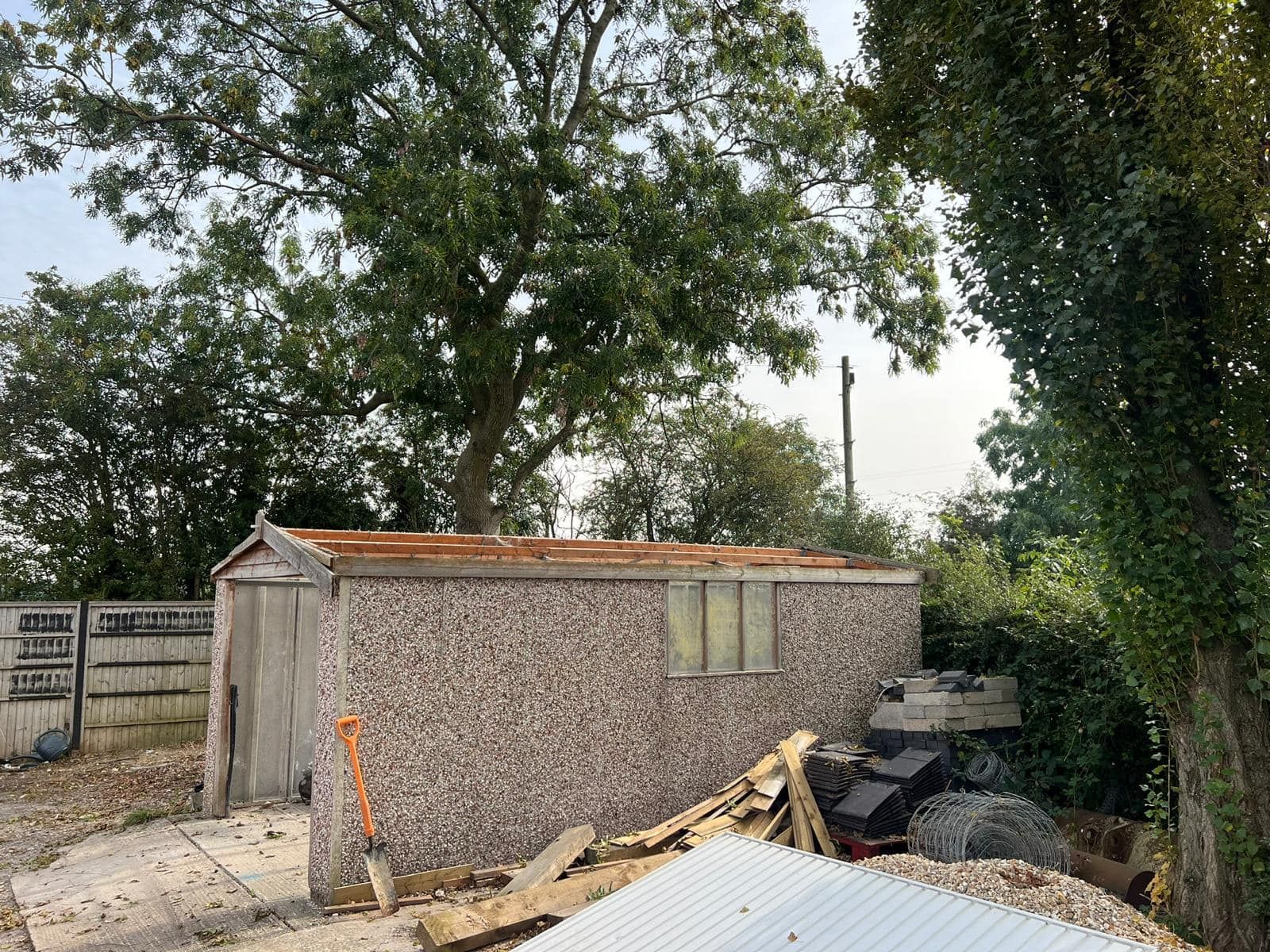 After - Asbestos Garage roof removal 