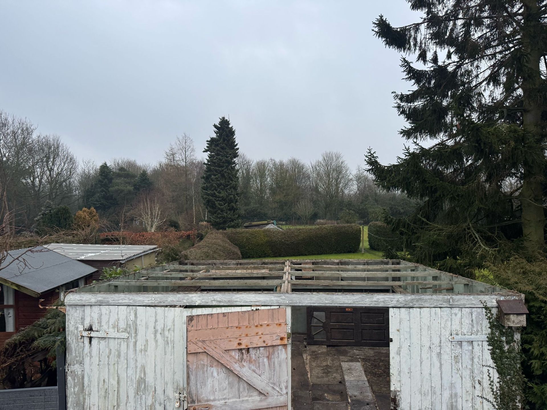 Asbestos garage roof removal Chester