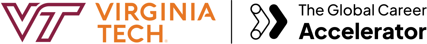 Virginia Tech with Global Career Accelerator Logo