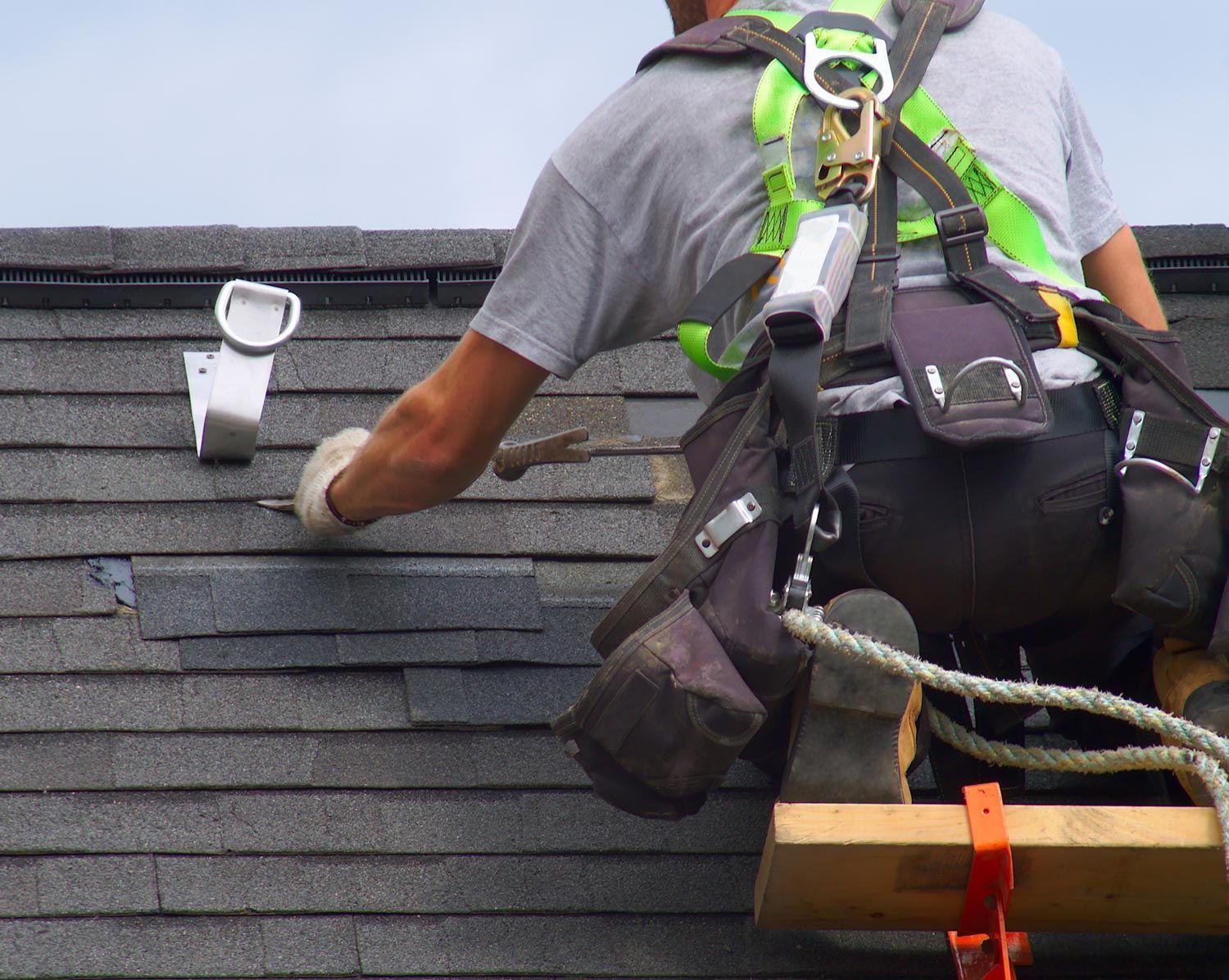 Man Repairing Roof — Ball Ground, GA — North Metro Roofing