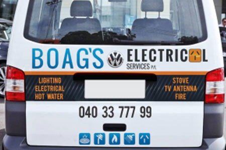 Boag's Electrical Work Van