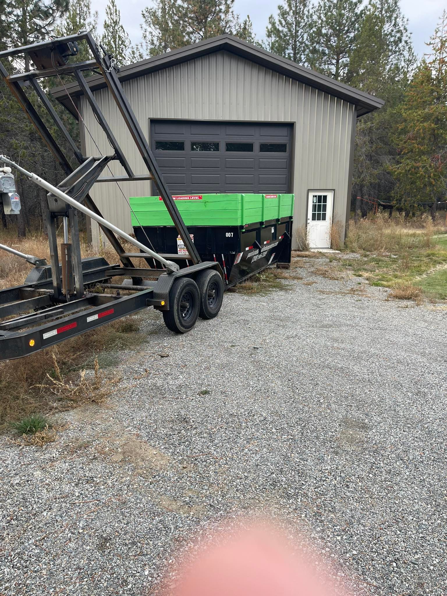 Property cleanout dumpster rental Post Falls Idaho