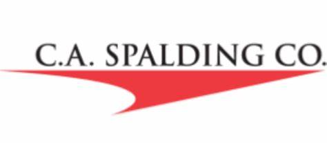C.A. Spalding Co. logo with red curved arrow and black text.