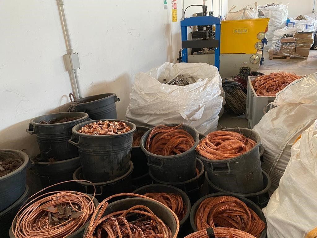 magazzino cavi di rame