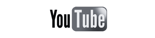 A youtube logo on a white background