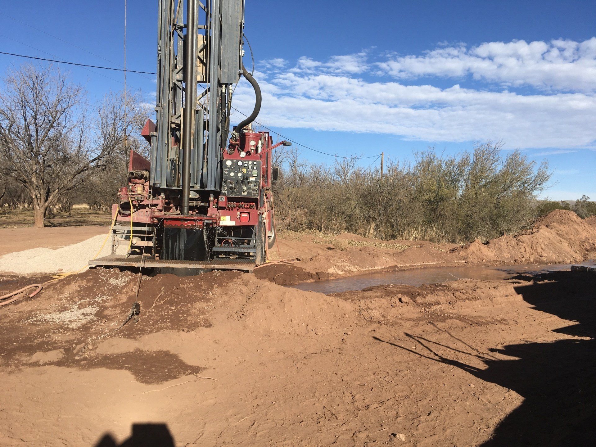 Digging Hole Using A Big Drill — Alamogordo, NM — Statewide Drilling