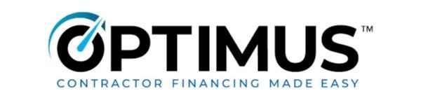 Logo for Optimus, a contractor financing company, featuring the word 