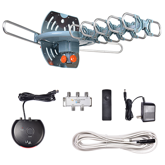 thumbnail image 2 of LAVA HD-250 Outdoor HDTV Antenna – 50 Mile Range, No Power Needed, UHF/VHF 2 of 6