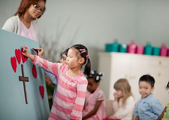Church Altar with Cross, Decorated for A Service — Amherst, MA — Immanuel Lutheran Church