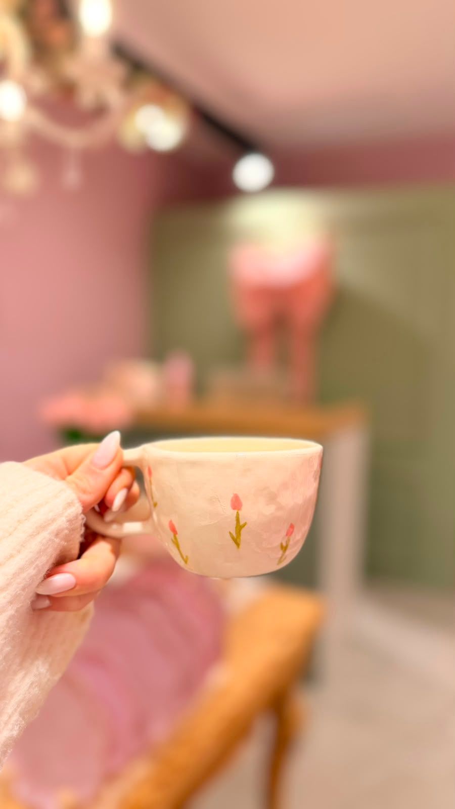 taza rosas