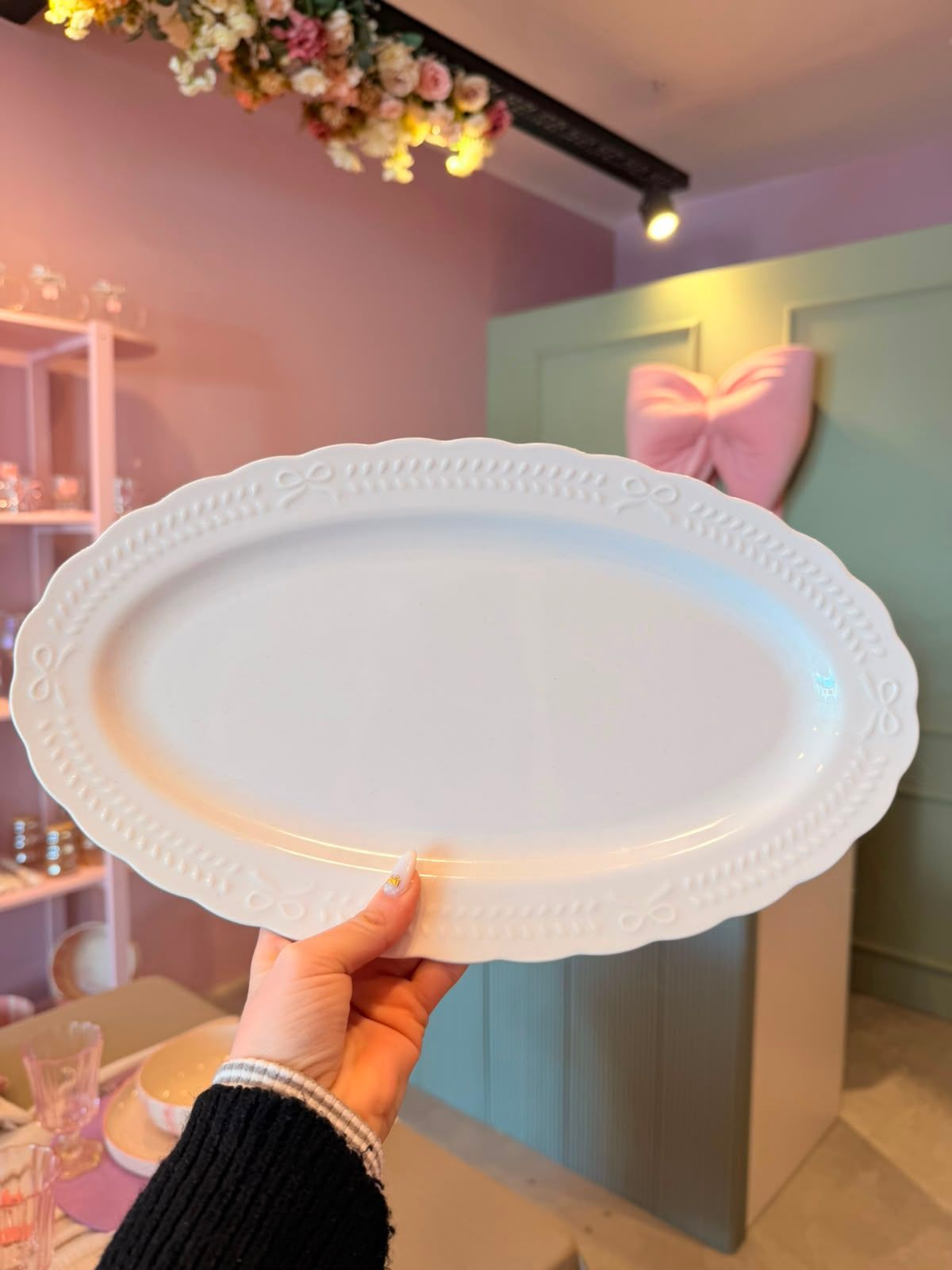 bandeja ceramica ovalada