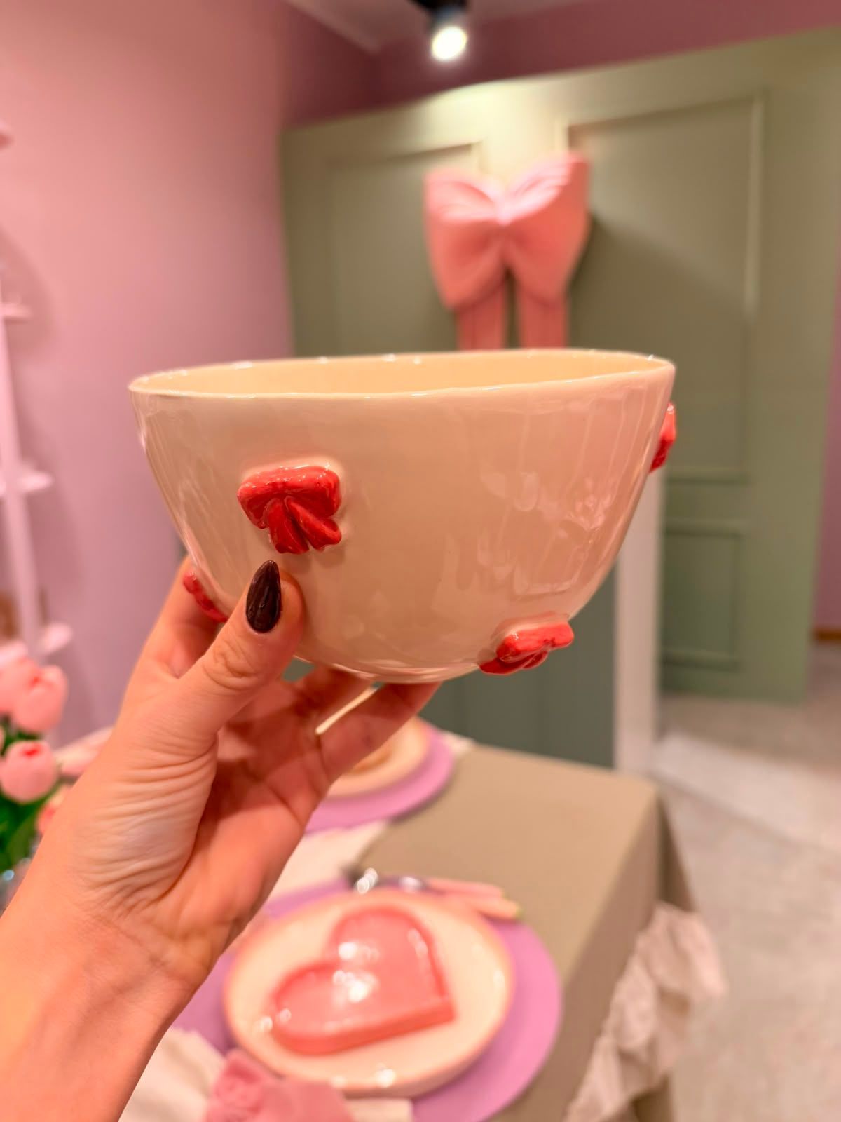 bowl coquette rojo